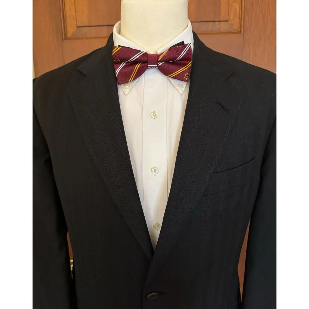 VTG Hickey Freeman Loro Piana Wool Sport Coat Men 41S‎ Herringbone Jacket Blazer